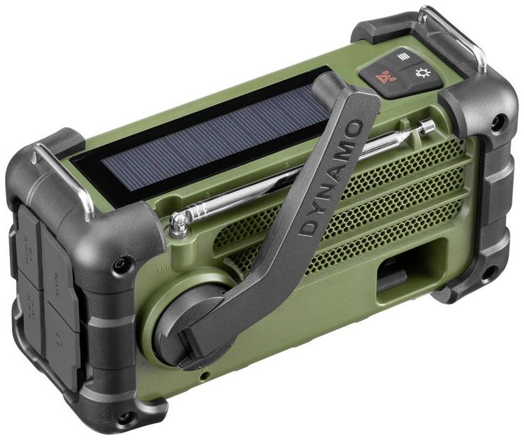 Produktbild: Sangean MMR-99 FM Green Outdoorradio UKW, MW Notfallradio, Bluetooth&reg; Solarpanel, spritzwassergesch&uuml;tzt, staubdicht Gr&uuml;n
