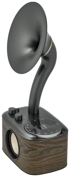 Produktbild: Sangean WR-45 Black Tischradio UKW AUX, Bluetooth&reg; wiederaufladbar Schwarz