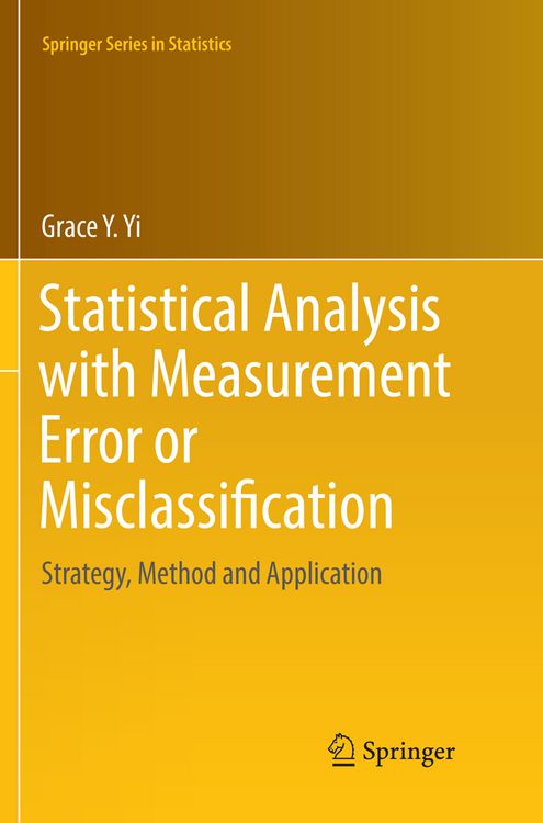 Produktbild: Statistical Analysis with Measurement Error or Misclassification
