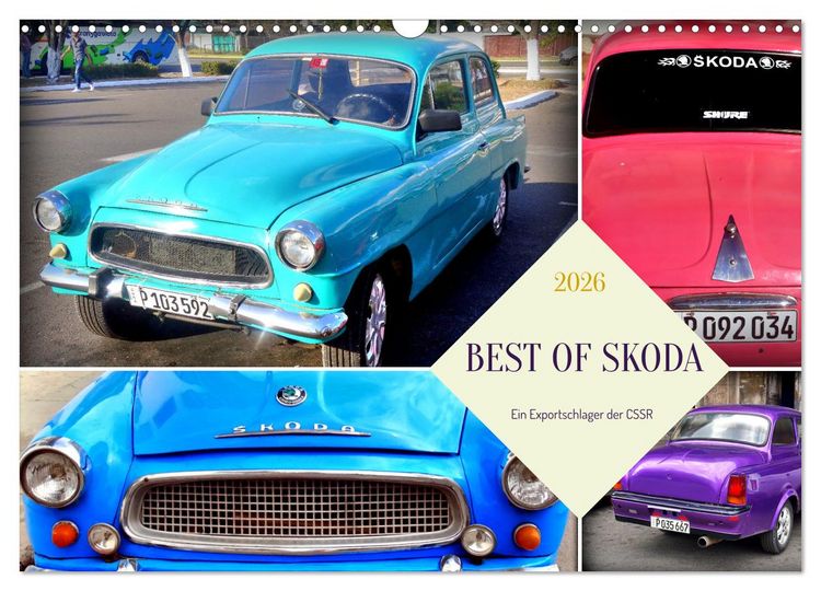 Produktbild: Best of Skoda - Ein Exportschlager der CSSR (Wandkalender 2026 DIN A3 quer), CALVENDO Monatskalender