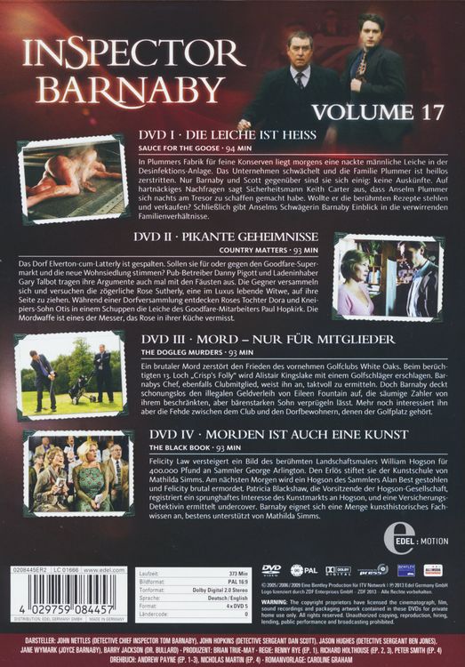 Produktbild: Inspector Barnaby Vol. 17 [4 DVDs]