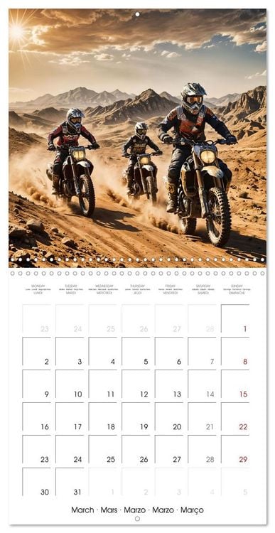 Produktbild: Ride the motocross thrill (Wall Calendar 2026 12 &times; 12 Inch) CALVENDO 12 Month Wall Calendar