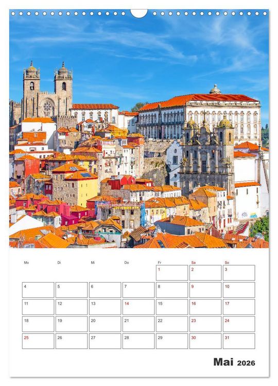 Produktbild: Portugal - ein Traumreiseziel (Wandkalender 2026 DIN A3 hoch), CALVENDO Monatskalender