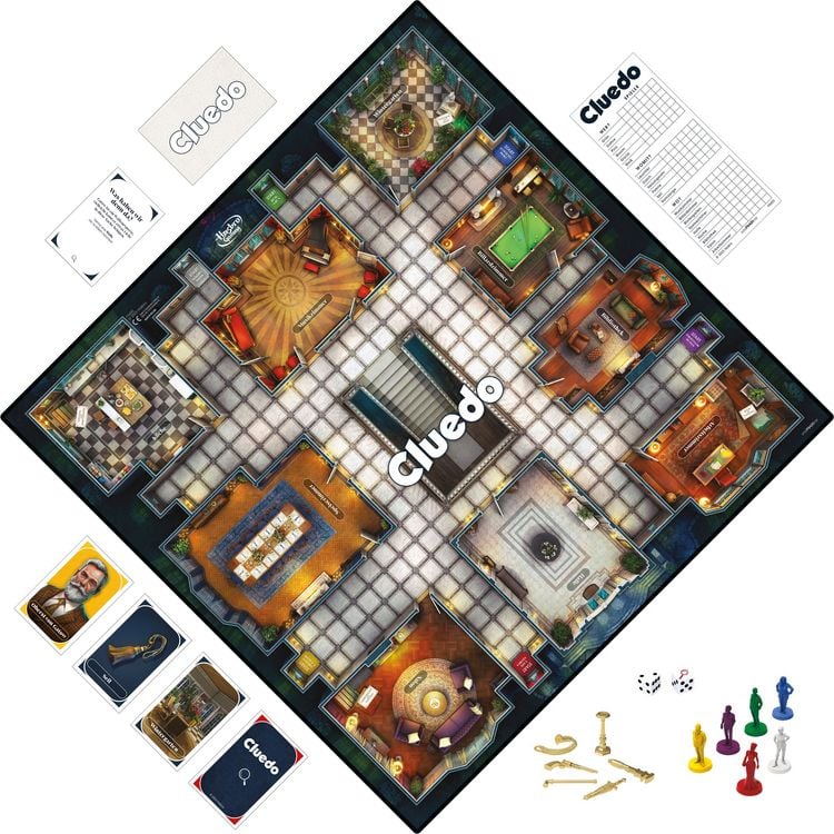 Produktbild: Hasbro F6420100 - Cluedo, Detektivspiel, Neuauflage, Krimi & R&auml;tsel Spiel