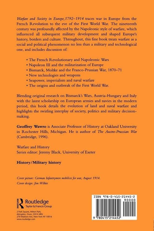 Produktbild: Warfare and Society in Europe, 1792- 1914