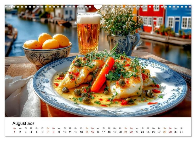 Produktbild: Fisch. Frisch. Famos. (Wandkalender 2027 DIN A3 quer), CALVENDO Monatskalender
