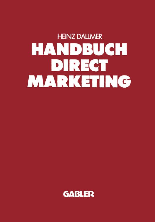 Produktbild: Handbuch Direct Marketing