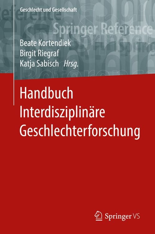 Produktbild: Handbuch Interdisziplin&auml;re Geschlechterforschung