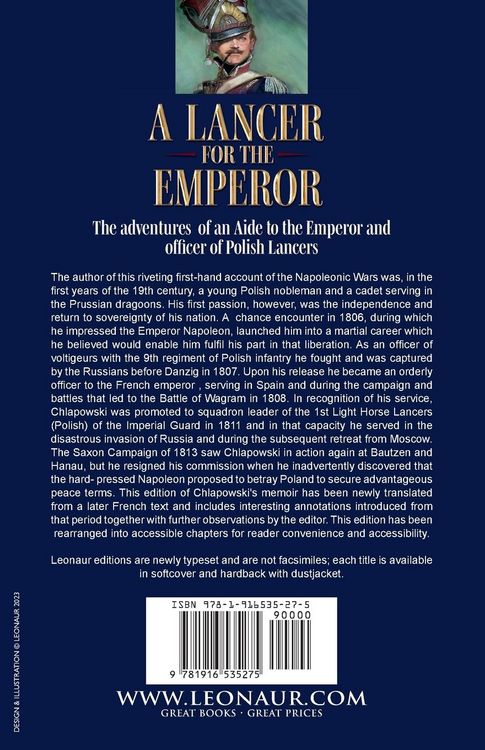 Produktbild: A Lancer for the Emperor The Recollections of a Polish Officer During the Napoleonic Wars