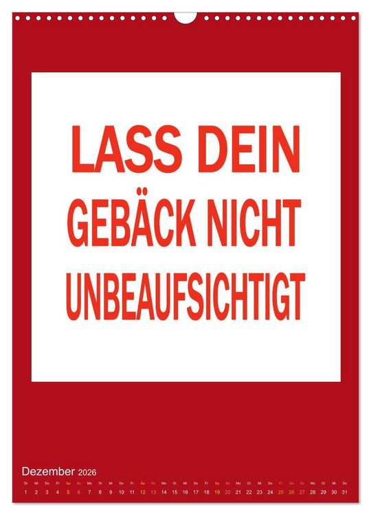 Produktbild: Memo an mich (Wandkalender 2026 DIN A3 hoch), CALVENDO Monatskalender