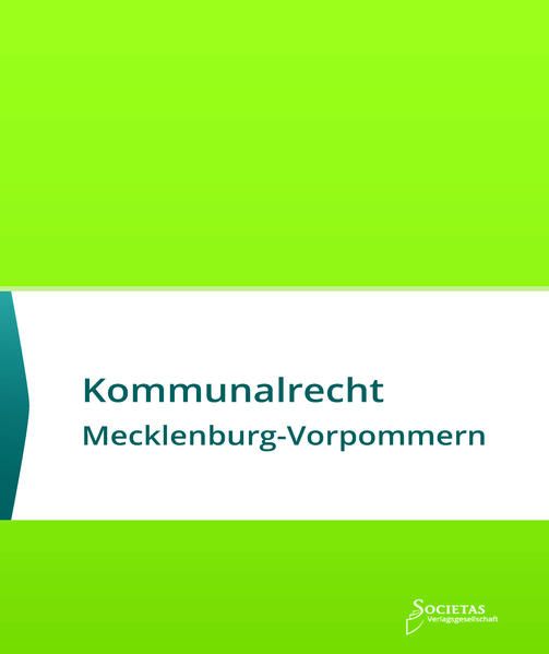 Produktbild: Kommunalrecht Mecklenburg-Vorpommern