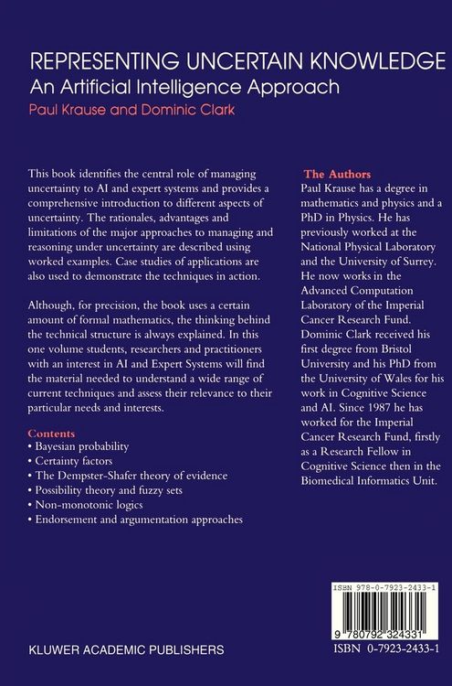 Produktbild: Representing Uncertain Knowledge