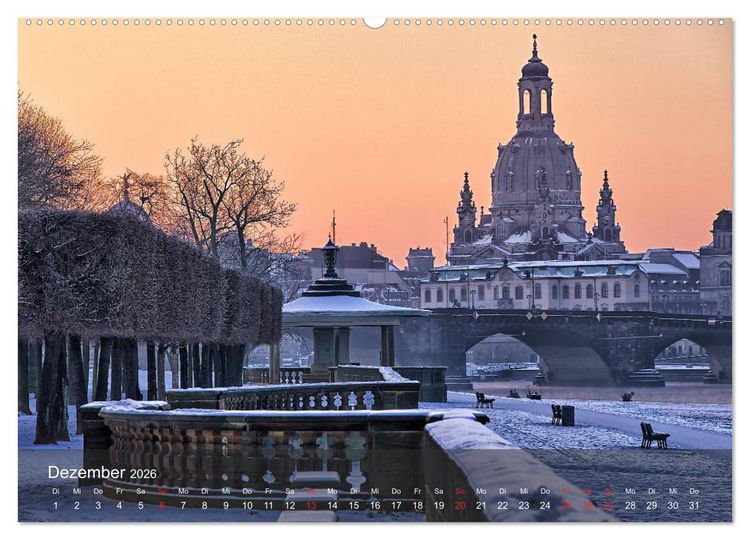 Produktbild: Dresden Bilder 2026 (Wandkalender 2026 DIN A2 quer), CALVENDO Monatskalender