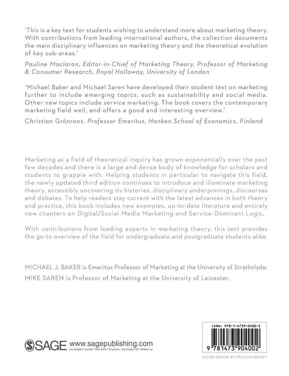 Produktbild: Marketing Theory