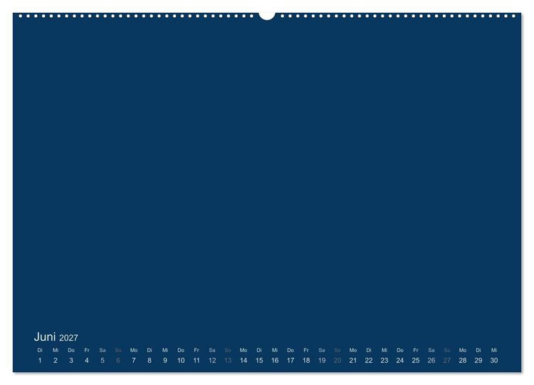 Produktbild: Bastelkalender - Dunkelblau (Wandkalender 2027 DIN A2 quer), CALVENDO Monatskalender
