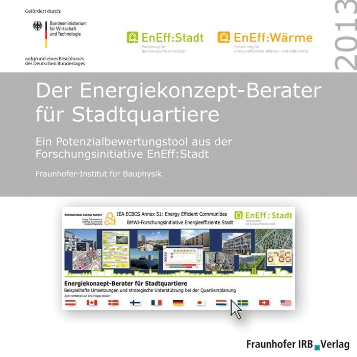 Produktbild: Der Energiekonzept-Berater f&uuml;r Stadtquartiere