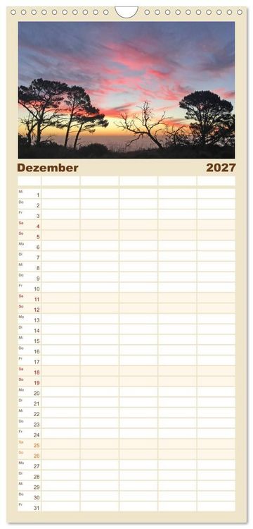 Produktbild: Familienplaner 2027 - Natur und Landschaft. S&uuml;dliches Afrika 2027 mit 5 Spalten (Wandkalender, 21 x 45 cm) CALVENDO