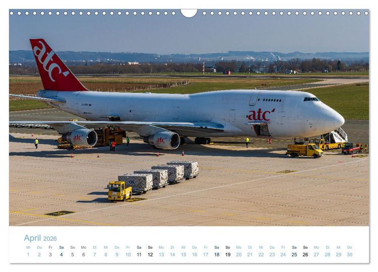 Produktbild: BOEING 747 - K&ouml;nigin der L&uuml;fte (Wandkalender 2026 DIN A3 quer), CALVENDO Monatskalender