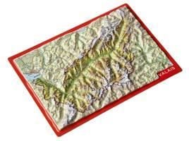 Produktbild: Markgraf, A: Reliefpostkarte Wallis