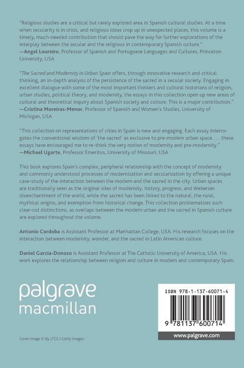 Produktbild: The Sacred and Modernity in Urban Spain