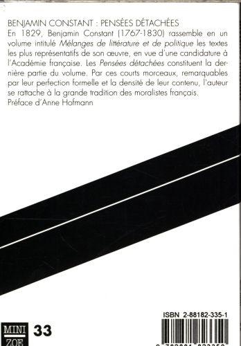 Produktbild: Pens&eacute;es d&eacute;tach&eacute;es