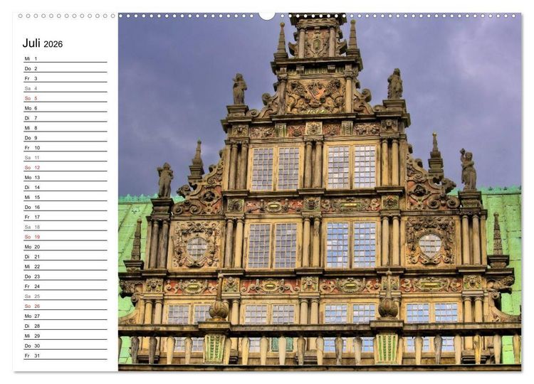 Produktbild: Bremen ganz nah (hochwertiger Premium Wandkalender 2026 DIN A2 quer), Kunstdruck in Hochglanz