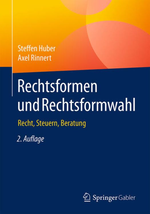 Produktbild: Rechtsformen und Rechtsformwahl