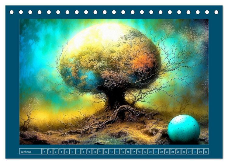 Produktbild: Wundersame Wurzelwelten (Tischkalender 2026 DIN A5 quer), CALVENDO Monatskalender