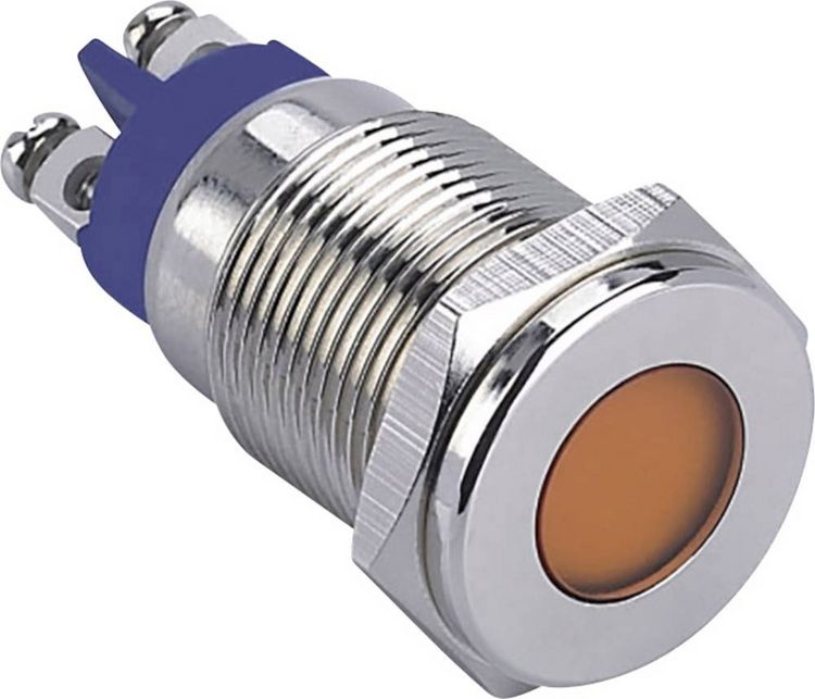 Produktbild: TRU Components GQ16F-D/B/12V/N LED-Signalleuchte Blau 12 V/DC