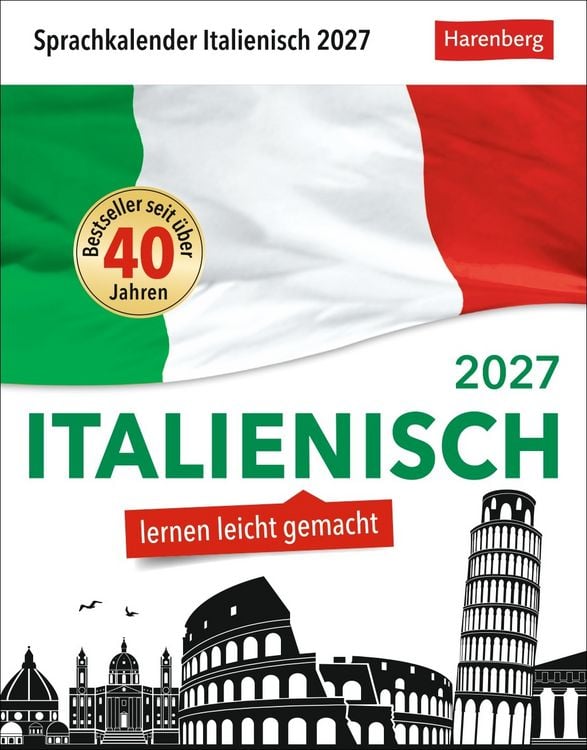 Produktbild: Italienisch Sprachkalender 2027 - Italienisch lernen leicht gemacht - Tagesabrei&szlig;kalender