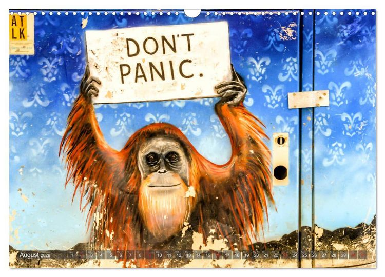 Produktbild: Streetart for Globetrotters (Wall Calendar 2026 DIN A3 landscape), CALVENDO 12 Month Wall Calendar