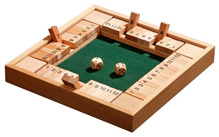 Produktbild: Shut the Box, 12er, 4er Variante