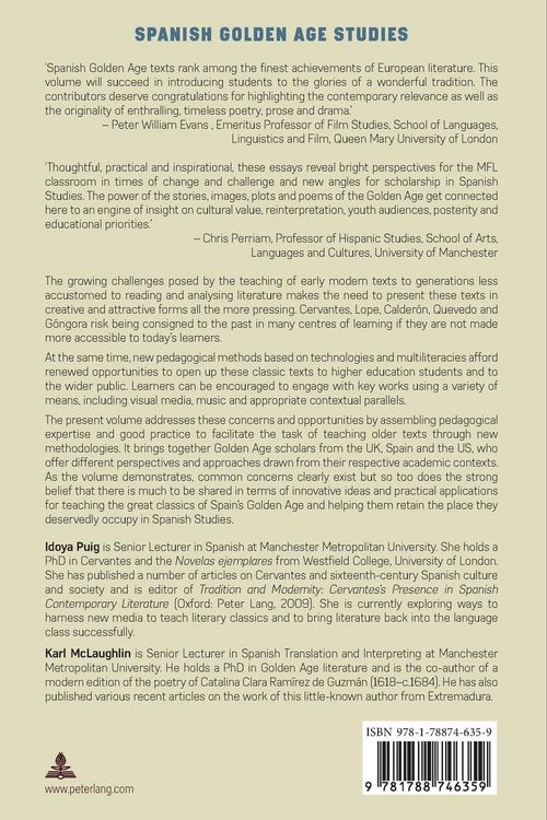 Produktbild: Spanish Golden Age Texts in the Twenty-First Century