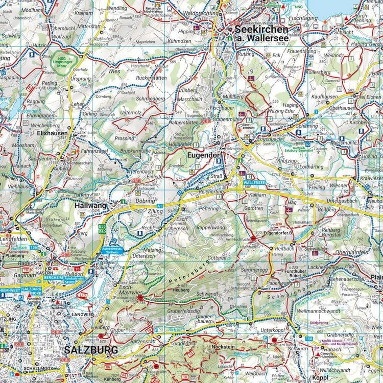 Produktbild: freytag & berndt Wanderkarte WK 0391 Salzburger Seenland, Irrsee - Fuschlsee - Mondsee 1:50.000