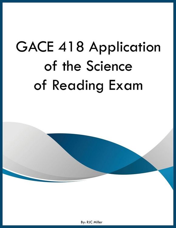 Produktbild: GACE 418 Application of the Science of Reading Exam