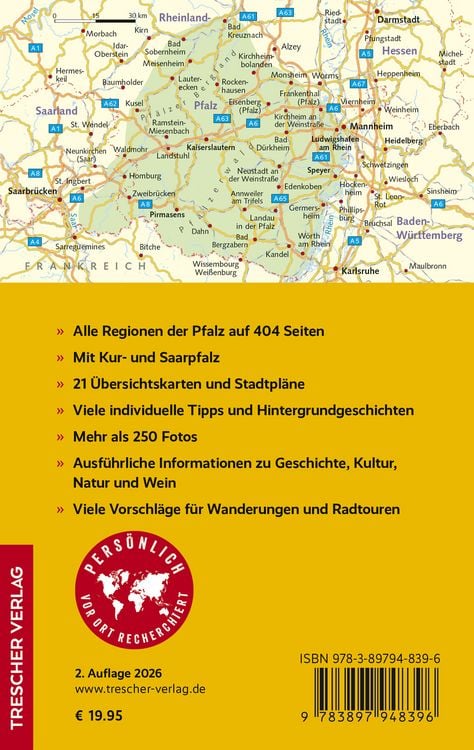 Produktbild: TRESCHER Reisef&uuml;hrer Pfalz