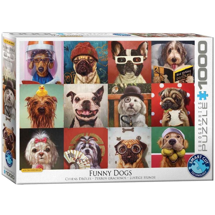 Bild vom Artikel Eurographics 6000-5523 - Lustige Hunde von Lucia Heffernan, Puzzle, 1.000 Teile vom Autor 