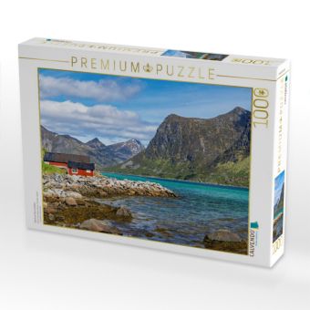 Produktbild: CALVENDO Puzzle Fjord auf den Lofoten | 1000 Teile Lege-Gr&ouml;&szlig;e 64x48cm Foto-Puzzle f&uuml;r gl&uuml;ckliche Stunden