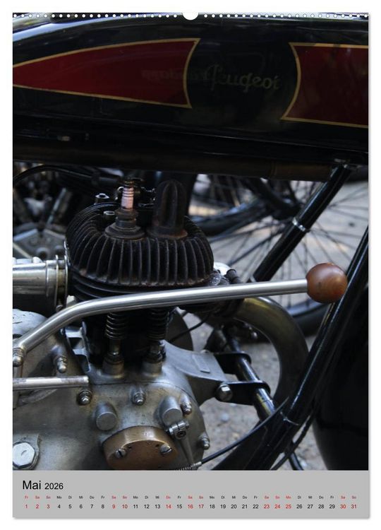 Produktbild: Motorrad Oldtimer - Motoransichten (hochwertiger Premium Wandkalender 2026 DIN A2 hoch), Kunstdruck in Hochglanz