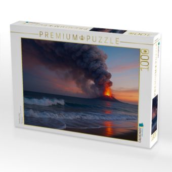 Produktbild: CALVENDO Puzzle Inselvulkan im Meer | 1000 Teile Lege-Gr&ouml;&szlig;e 64x48cm Foto-Puzzle f&uuml;r gl&uuml;ckliche Stunden