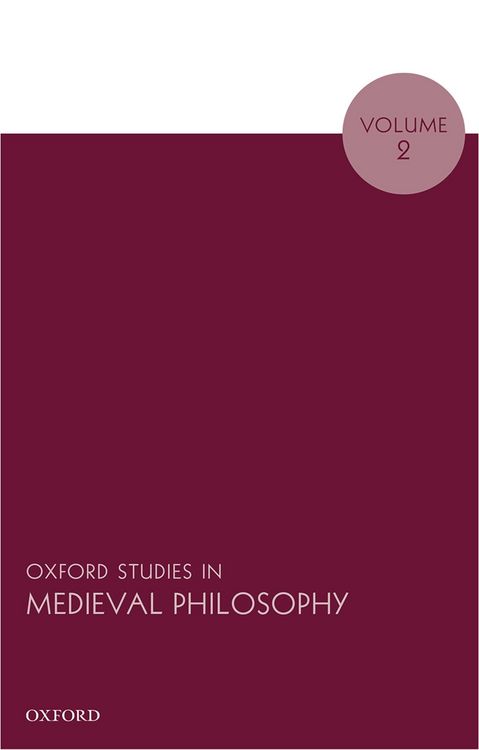 Produktbild: Oxford Studies in Medieval Philosophy, Volume 2