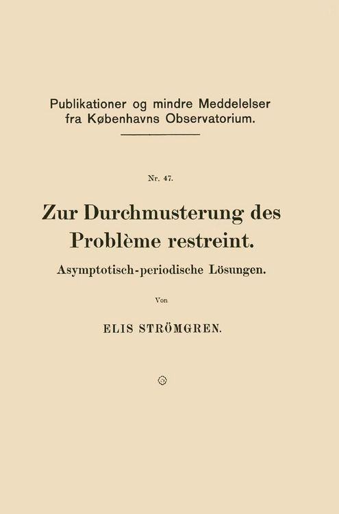 Produktbild: Zur Durchmusterung des Probl&egrave;me restreint