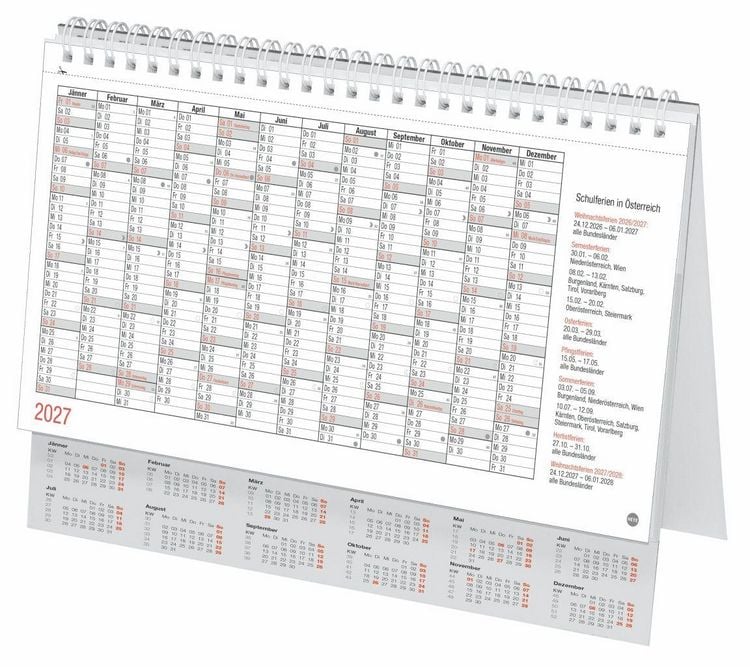 Produktbild: Schreibtischkalender &Ouml;sterreich gro&szlig; 2027