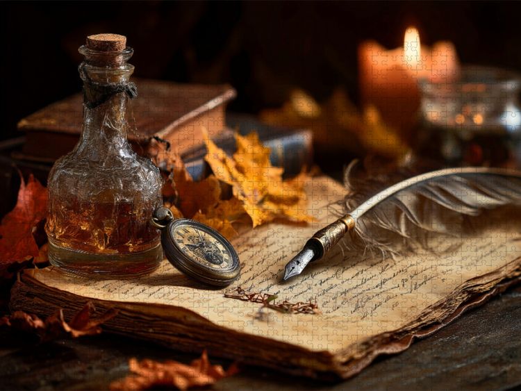 Produktbild: CALVENDO Puzzle Wissen zerf&auml;llt, doch Wahrheit bleibt im Staub | 1000 Teile Lege-Gr&ouml;&szlig;e 64x48cm Foto-Puzzle f&uuml;r gl&uuml;ckliche Stunden