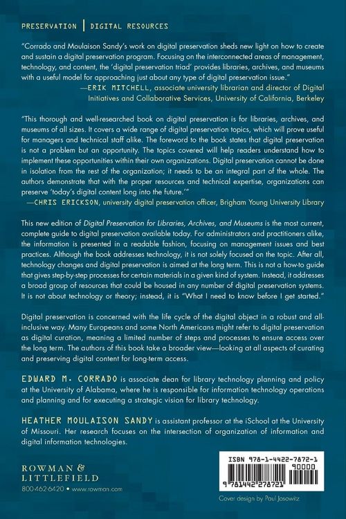 Produktbild: Digital Preservation for Libraries, Archives, and Museums