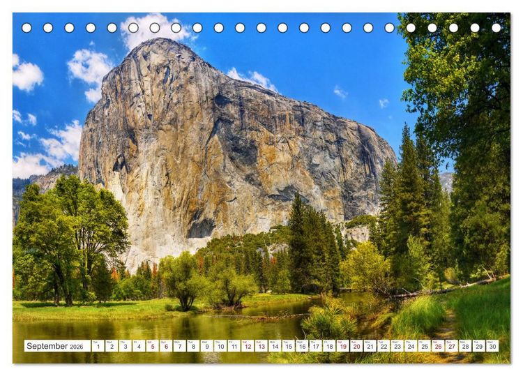 Produktbild: Yosemite National Park Road Trip (Desk Calendar 2026 DIN A5 landscape), CALVENDO 12 Month DeskCalendar