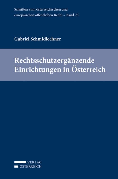 Produktbild: Rechtsschutzerg&auml;nzende Einrichtungen in &Ouml;sterreich