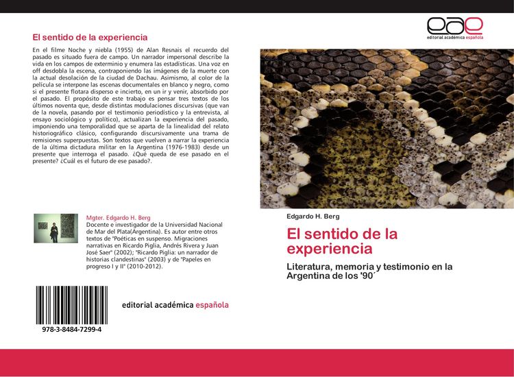 Produktbild: El sentido de la experiencia