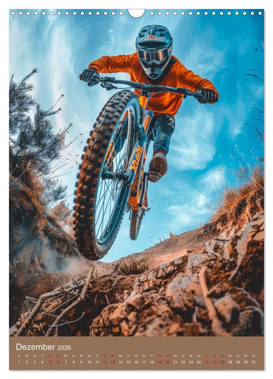 Produktbild: Freeride Adrenalin (Wandkalender 2026 DIN A3 hoch), CALVENDO Monatskalender