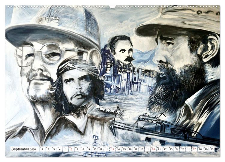 Produktbild: VIVA FIDEL 2026 (hochwertiger Premium Wandkalender 2026 DIN A2 quer), Kunstdruck in Hochglanz